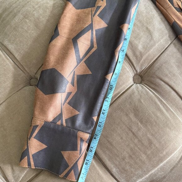 Insight New York Womens Geometric Vegan Leather Jacket Size 8 - Picture 10 of 10